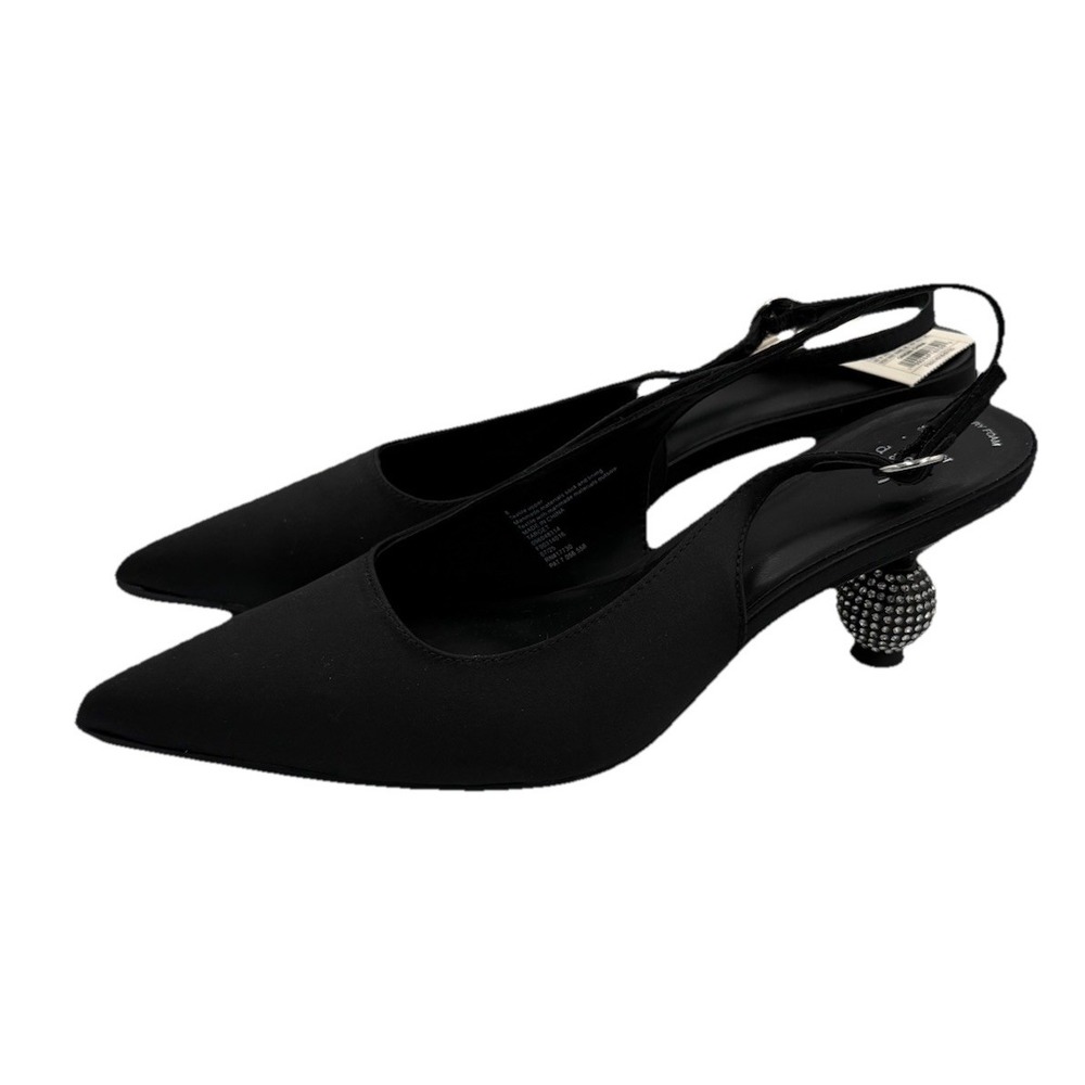 Women's Simone Rhinestone Ball Heels Black Size 9 Pointed Toe A New Day